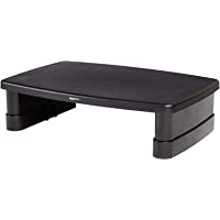 Los mejores  - AmazonBasics - Soporte para monitor y portátil de altura ajustable con patas antideslizantes